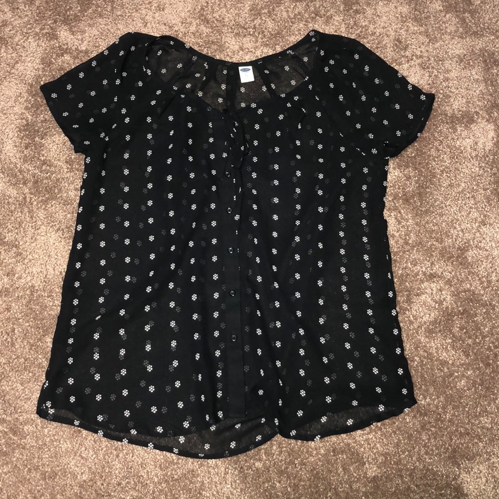 Black opaque top